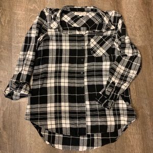Black and white flannel